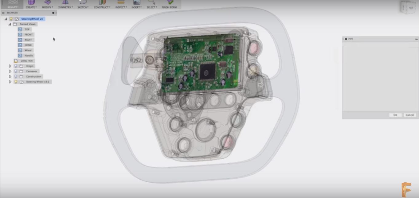 Crea y modela objetos de textura libre con Autodesk AutoCAD Fusion 360 - México