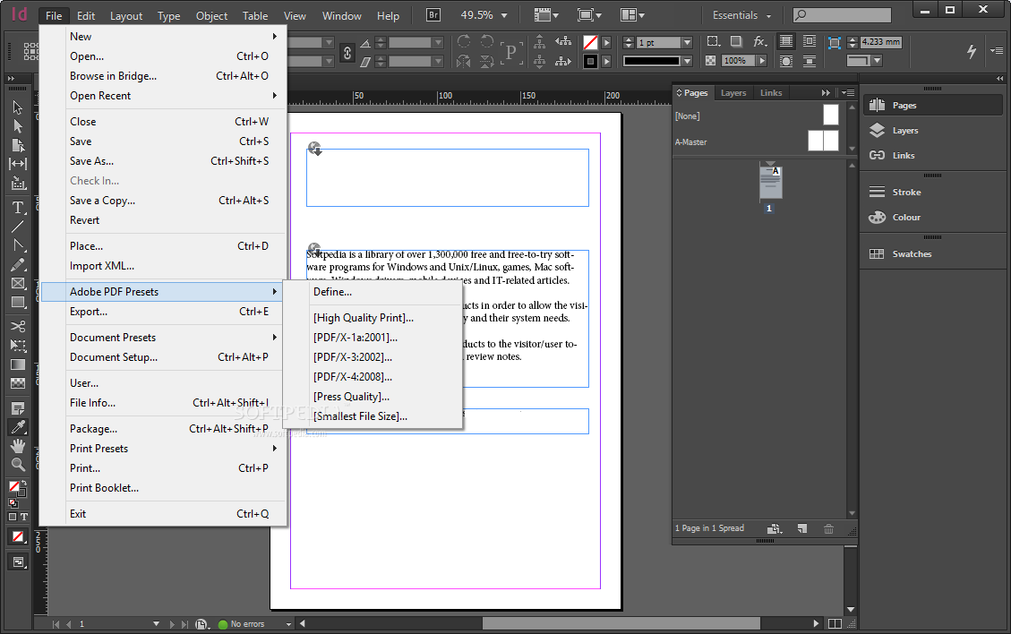 Disfruta de la interfaz de Adobe InDesign CC con mayor rendimiento y sin errores de programación - México