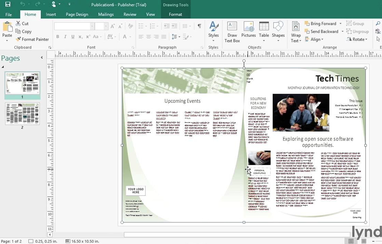 Crea y personaliza trabajos gráficos de forma profesional con Microsoft Office Publisher - México